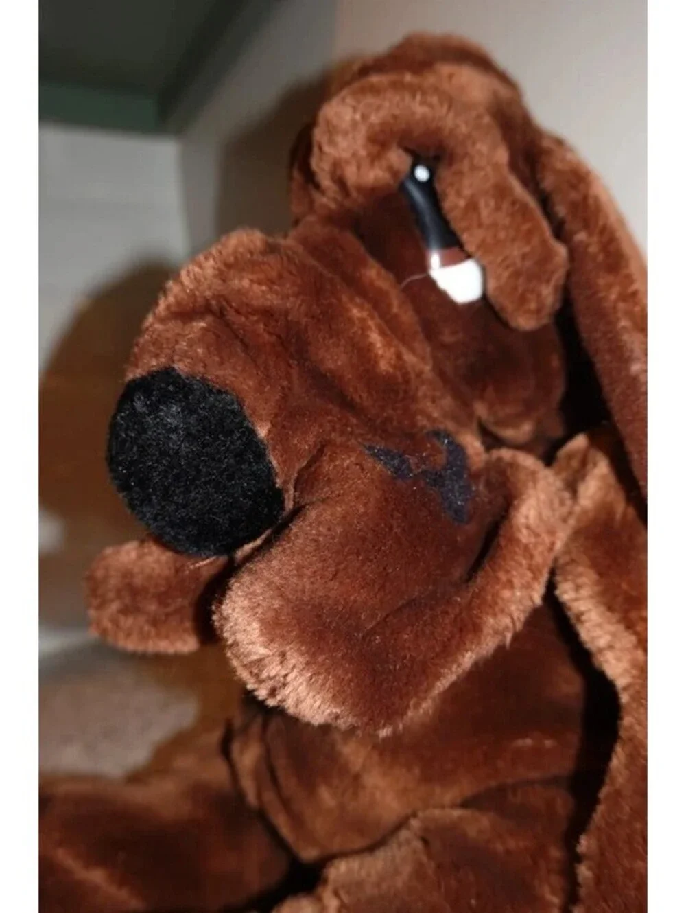 Vintage 1986 Dog Hound Puppet Plush 18